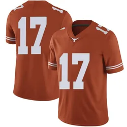 Men's Nike Xavier Filsaime Texas Longhorns Limited Orange Mens Football College Jersey