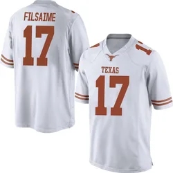 Men's Nike Xavier Filsaime Texas Longhorns Replica White Mens Football College Jersey