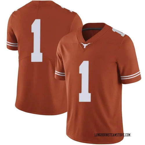 Men's Nike Xavier Worthy Texas Longhorns Limited Orange Mens Football College Jersey