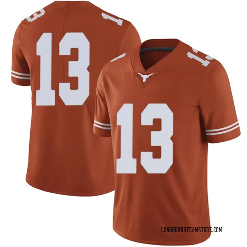 Men's Nike Zelus Hicks Texas Longhorns Limited Orange Mens Football College Jersey