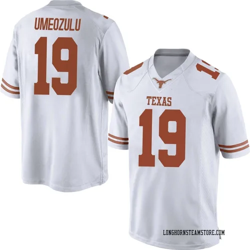 Men's Nike Zina Umeozulu Texas Longhorns Replica White Mens Football College Jersey