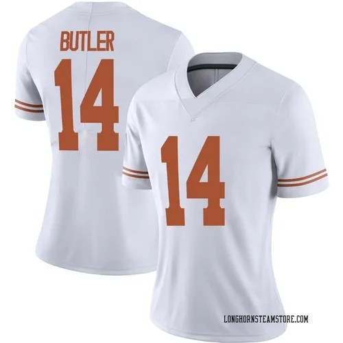 Women's Nike Aaron Butler Texas Longhorns Limited White Alternate Football Jersey