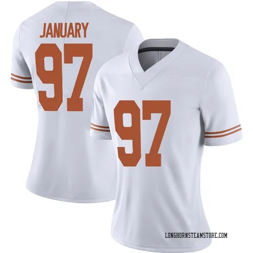 Women's Nike Alex January Texas Longhorns Limited White Alternate Football Jersey