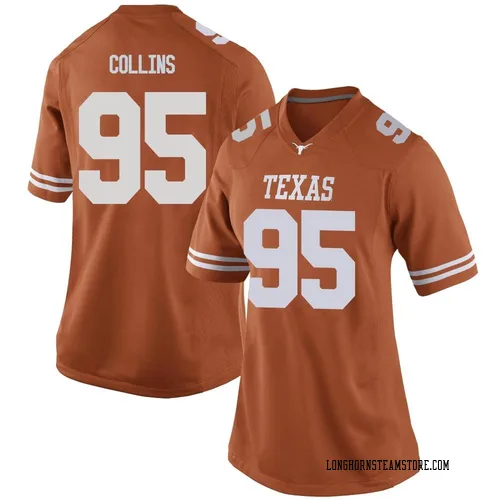 Women's Nike Alfred Collins Texas Longhorns Game Orange Women Football College Jersey
