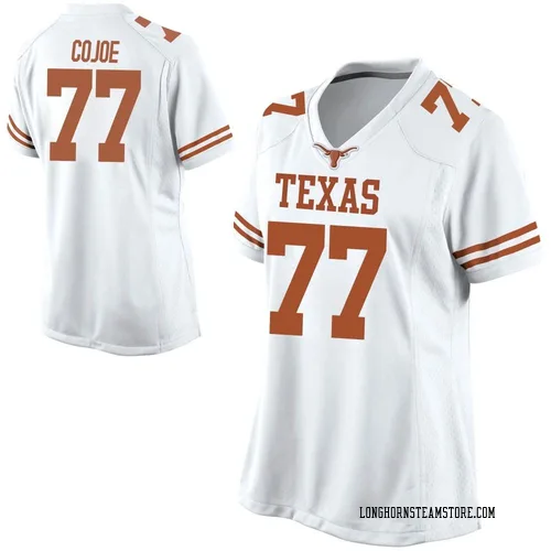 Women's Nike Andre Cojoe Texas Longhorns Game White Football College Jersey