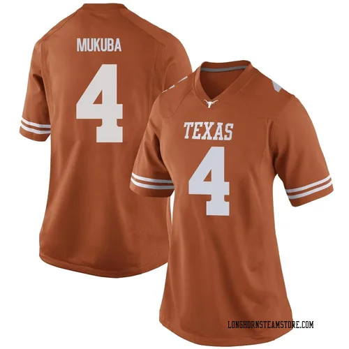 Women's Nike Andrew Mukuba Texas Longhorns Replica Orange Women Football College Jersey