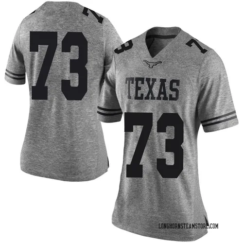 Women's Nike Brandon Baker Texas Longhorns Limited Gray Women Football College Jersey
