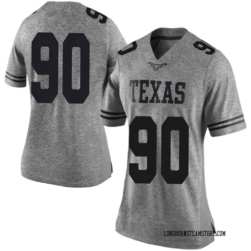 Women's Nike Byron Murphy II Texas Longhorns Limited Gray Women Football College Jersey