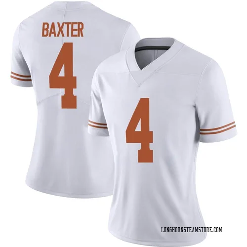 Women's Nike CJ Baxter Texas Longhorns Limited White Alternate Football Jersey
