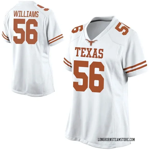 Women's Nike Cameron Williams Texas Longhorns Replica White Football College Jersey