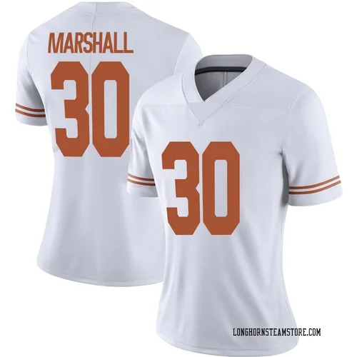 Women's Nike Carson Marshall Texas Longhorns Limited White Alternate Football Jersey