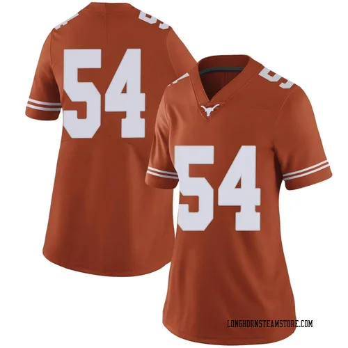 Women's Nike Cole Hutson Texas Longhorns Limited Orange Women Football College Jersey