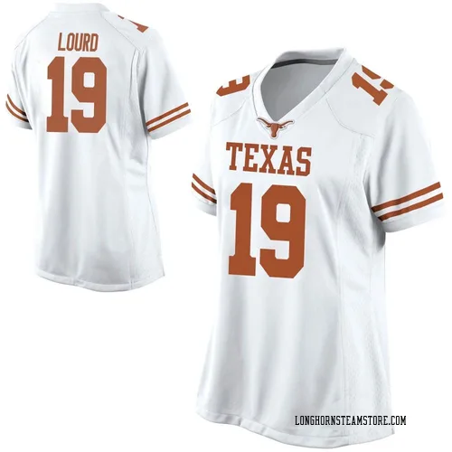 Women's Nike Cole Lourd Texas Longhorns Game White Football College Jersey