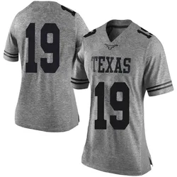Women's Nike Cole Lourd Texas Longhorns Limited Gray Women Football College Jersey