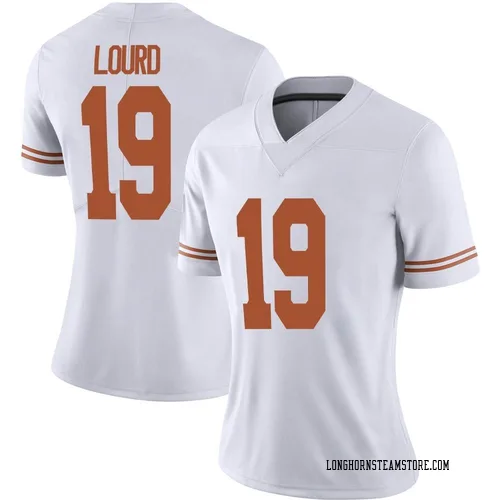 Women's Nike Cole Lourd Texas Longhorns Limited White Alternate Football Jersey