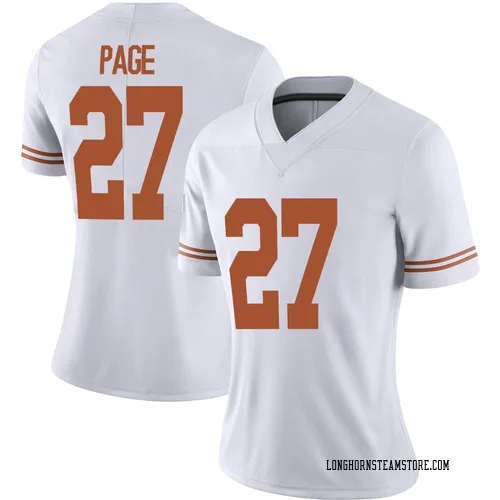 Women's Nike Colin Page Texas Longhorns Limited White Alternate Football Jersey