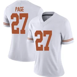 Women's Nike Colin Page Texas Longhorns Limited White Alternate Football Jersey
