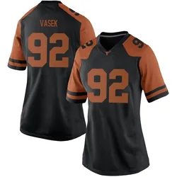 Women's Nike Colton Vasek Texas Longhorns Game Black Women Football College Jersey