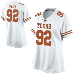Women's Nike Colton Vasek Texas Longhorns Game White Football College Jersey