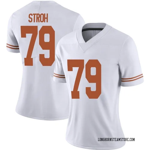 Women's Nike Connor Stroh Texas Longhorns Limited White Alternate Football Jersey