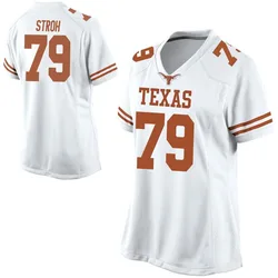 Women's Nike Connor Stroh Texas Longhorns Replica White Football College Jersey