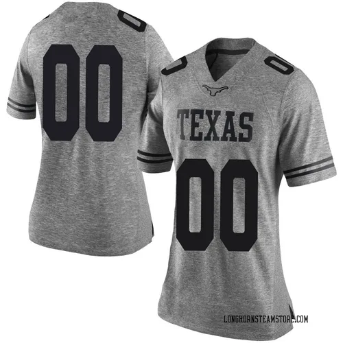 Women's Nike Custom Texas Longhorns Limited Gray Women Football College Jersey