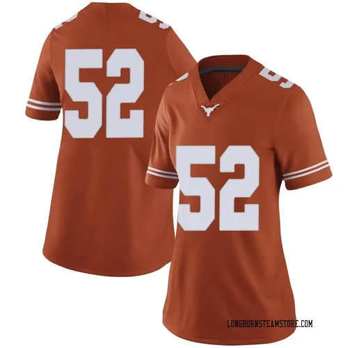 Women's Nike DJ Campbell Texas Longhorns Limited Orange Women Football College Jersey