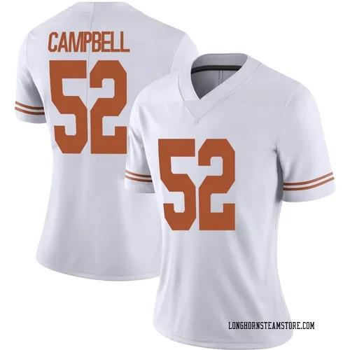 Women's Nike DJ Campbell Texas Longhorns Limited White Alternate Football Jersey