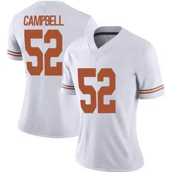 Women's Nike DJ Campbell Texas Longhorns Limited White Alternate Football Jersey