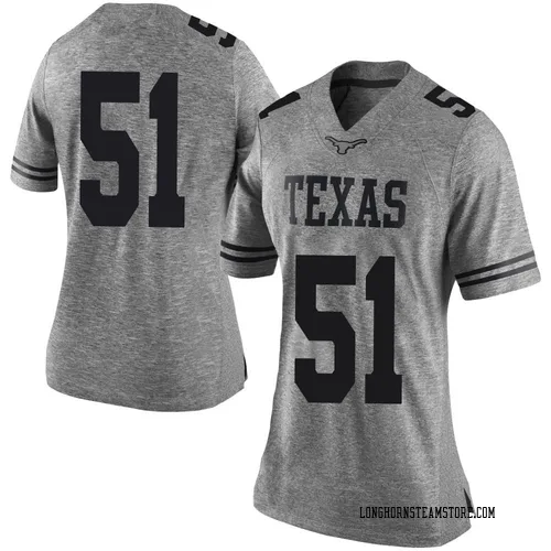 Women's Nike Daniel Cruz Texas Longhorns Limited Gray Women Football College Jersey