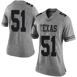 Women's Nike Daniel Cruz Texas Longhorns Limited Gray Women Football College Jersey