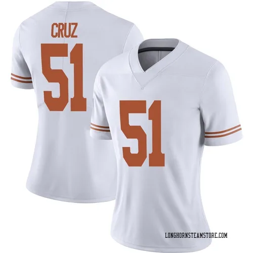 Women's Nike Daniel Cruz Texas Longhorns Limited White Alternate Football Jersey