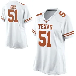 Women's Nike Daniel Cruz Texas Longhorns Replica White Football College Jersey
