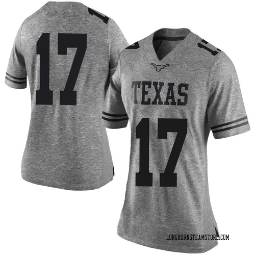 Women's Nike Daylan Mccutcheon Texas Longhorns Limited Gray Women Football College Jersey