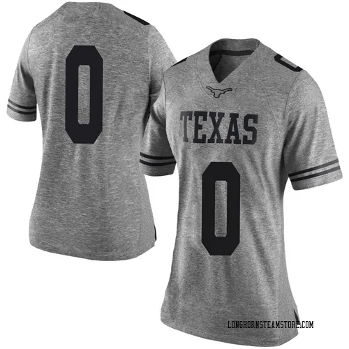 Women's Nike DeAndre Moore Jr. Texas Longhorns Limited Gray Women Football College Jersey