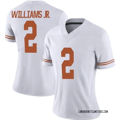 Women's Nike Derek Williams Jr. Texas Longhorns Limited White Alternate Football Jersey