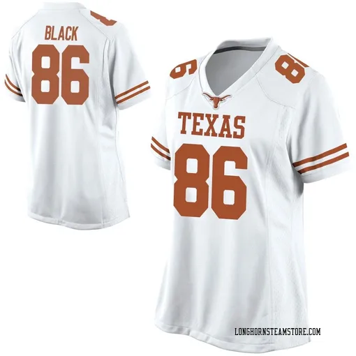 Women's Nike Dorian Black Texas Longhorns Replica White Football College Jersey