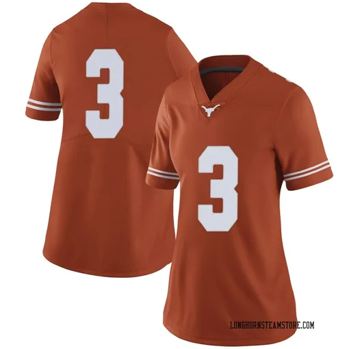 Women's Nike Emmett Mosley V Texas Longhorns Limited Orange Women Football College Jersey