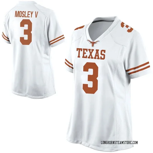 Women's Nike Emmett Mosley V Texas Longhorns Replica White Football College Jersey