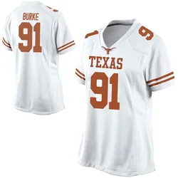 Women's Nike Ethan Burke Texas Longhorns Game White Football College Jersey