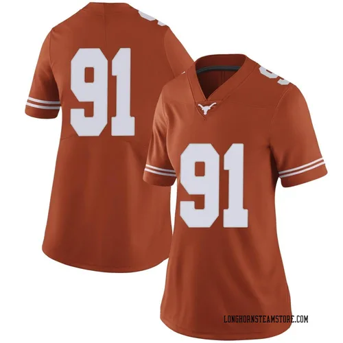 Women's Nike Ethan Burke Texas Longhorns Limited Orange Women Football College Jersey