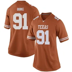 Women's Nike Ethan Burke Texas Longhorns Replica Orange Women Football College Jersey