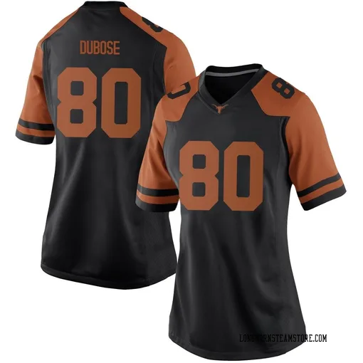 Women's Nike Freddie Dubose Texas Longhorns Game Black Women Football College Jersey
