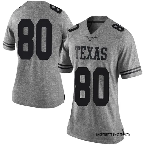 Women's Nike Freddie Dubose Texas Longhorns Limited Gray Women Football College Jersey