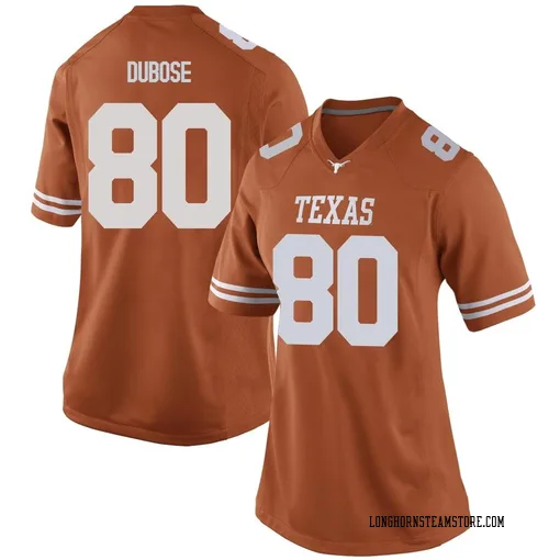 Women's Nike Freddie Dubose Texas Longhorns Replica Orange Women Football College Jersey