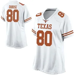 Women's Nike Freddie Dubose Texas Longhorns Replica White Football College Jersey