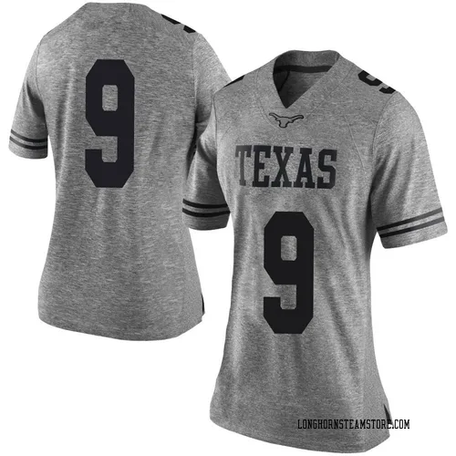 Women's Nike Gavin Holmes Texas Longhorns Limited Gray Women Football College Jersey