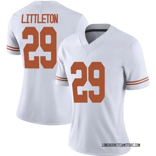 Women's Nike Graceson Littleton Texas Longhorns Limited White Alternate Football Jersey
