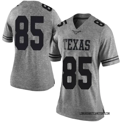 Women's Nike Gunnar Helm Texas Longhorns Limited Gray Women Football College Jersey
