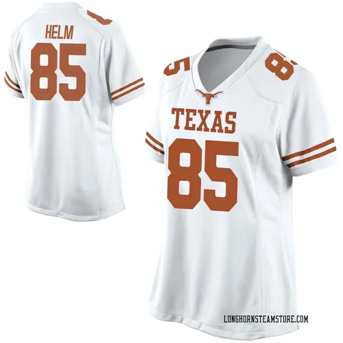 Women's Nike Gunnar Helm Texas Longhorns Replica White Football College Jersey